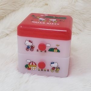 Sanrio Hello Kitty and Mimmy Acrylic Jewelry Box